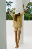 SAMPLE-Archer Bike Shorts - Tan Cable