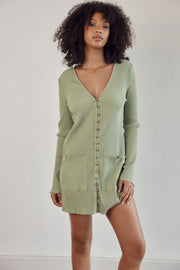 SAMPLE-Pax Dress - Moss