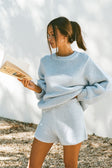 SAMPLE-Noelle Knit Sweater - Blue