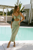 SAMPLE-Charlina Midi Dress - Green