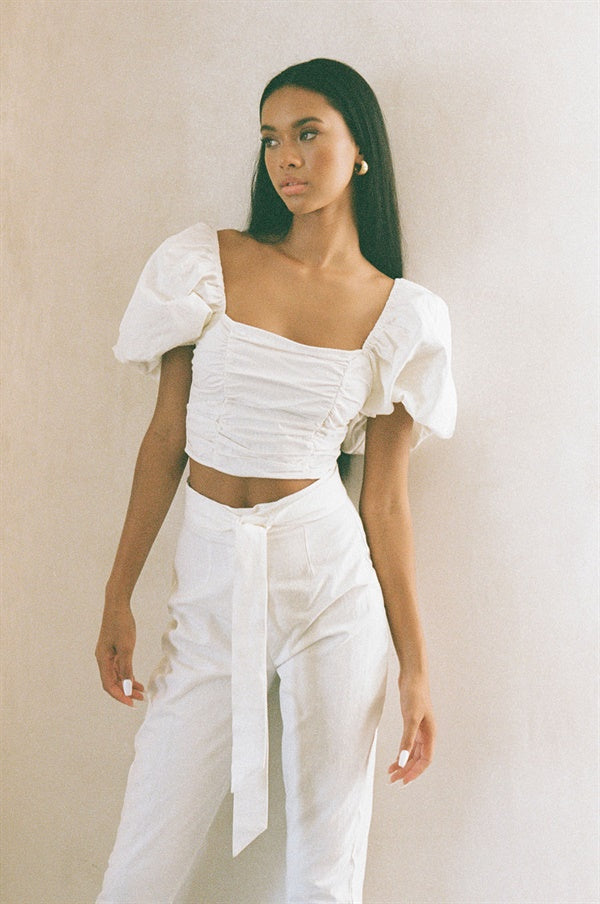 SAMPLE-Amari Pants - White