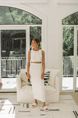 SAMPLE-Heather Knit Top - White