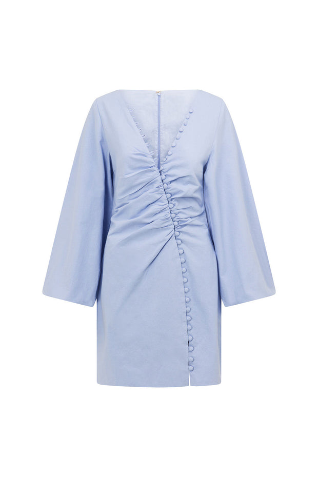 Minna Button Dress - Periwinkle