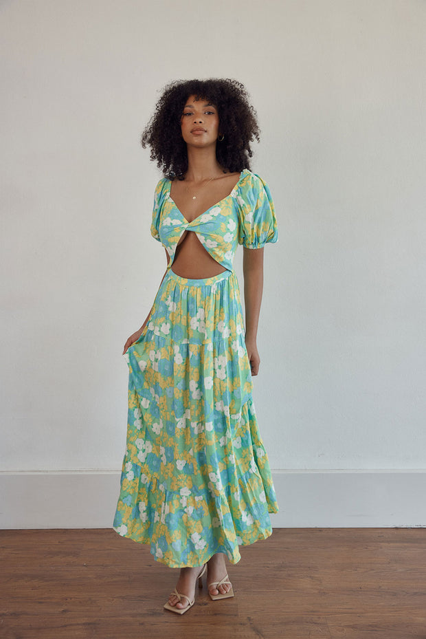 SAMPLE-Belle Maxi Dress - Bryony Tropical