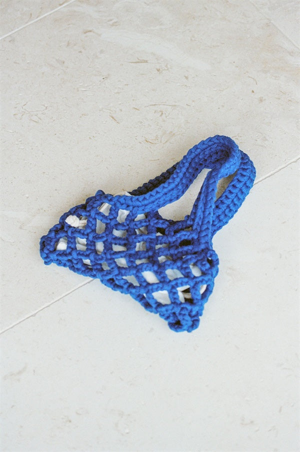 Braided Micro Bag - Blue