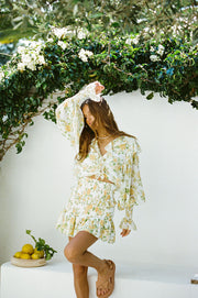 SAMPLE-Zaina Dress - Lemon Floral