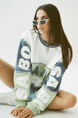 Imani Oversized Vintage Sweater - Green