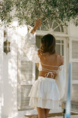 SAMPLE-Belted Zoe Skirt - White