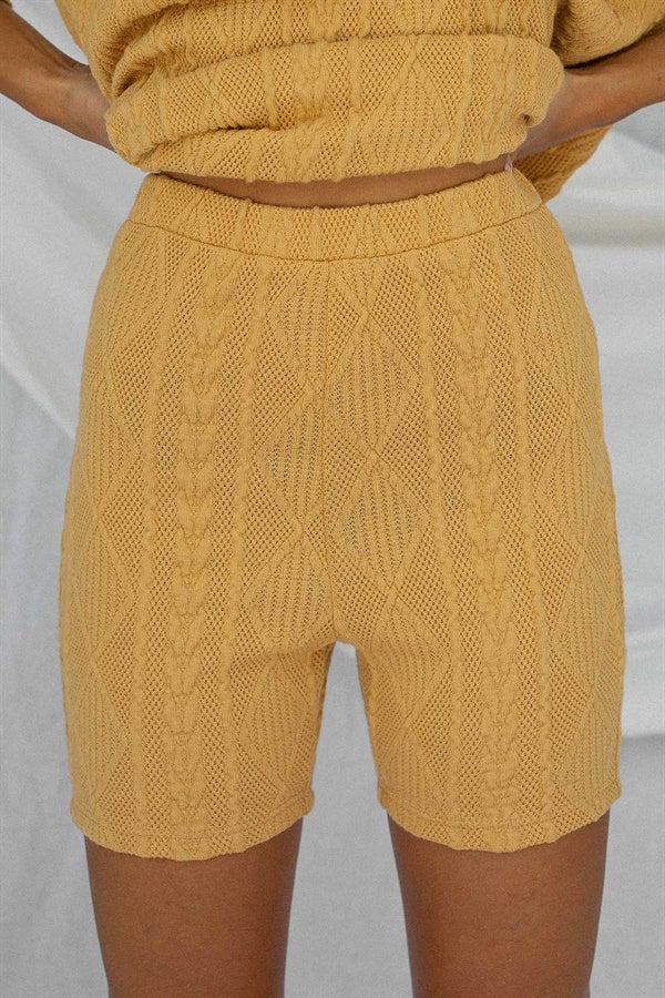 Archer Bike Shorts - Tan Cable