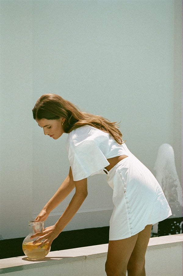 SAMPLE-Calista Dress - White