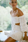 SAMPLE-Ruffle Embroidered Dress