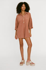 SAMPLE-Milena Playsuit - Biscotti