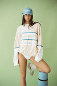 La Rambla Oversized Vintage Sweater - Beige