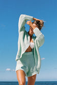SAMPLE-Chunky Panama Cardi - Mint