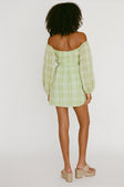 Leto Off Shoulder Mini Dress - Green