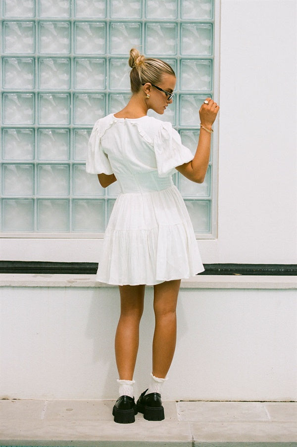 SAMPLE-Santana Dress - White