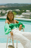 SAMPLE-Silky Zali Top - Emerald