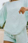 SAMPLE-Wanderer Tee - Blue Minky