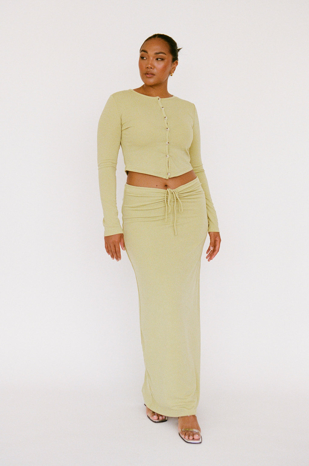Sheniah Midi Skirt - Green