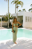 SAMPLE-Charlina Midi Dress - Green