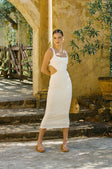 SAMPLE-London Knit Dress - Vanilla