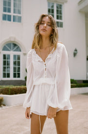 Sheer Dove Playsuit