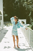 SAMPLE-Minna Button Dress - Blue