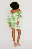 Berlyn Shirred Mini Dress - Moss Lily