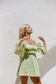 Leto Off Shoulder Mini Dress - Green